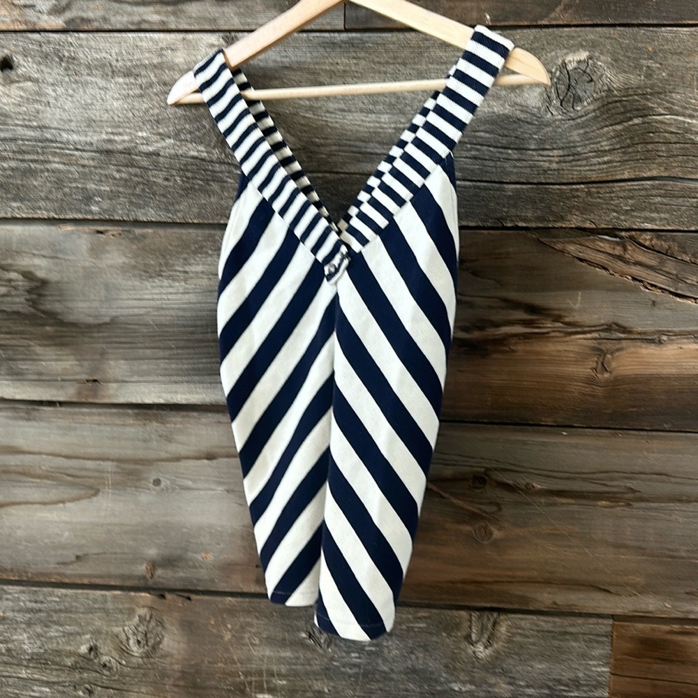 Nautical stripes tank
